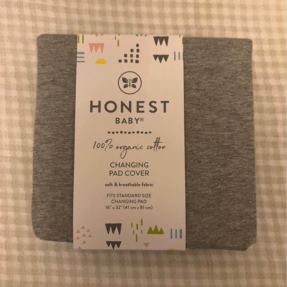 Honest Baby Heather Gray Changing Pad Cover